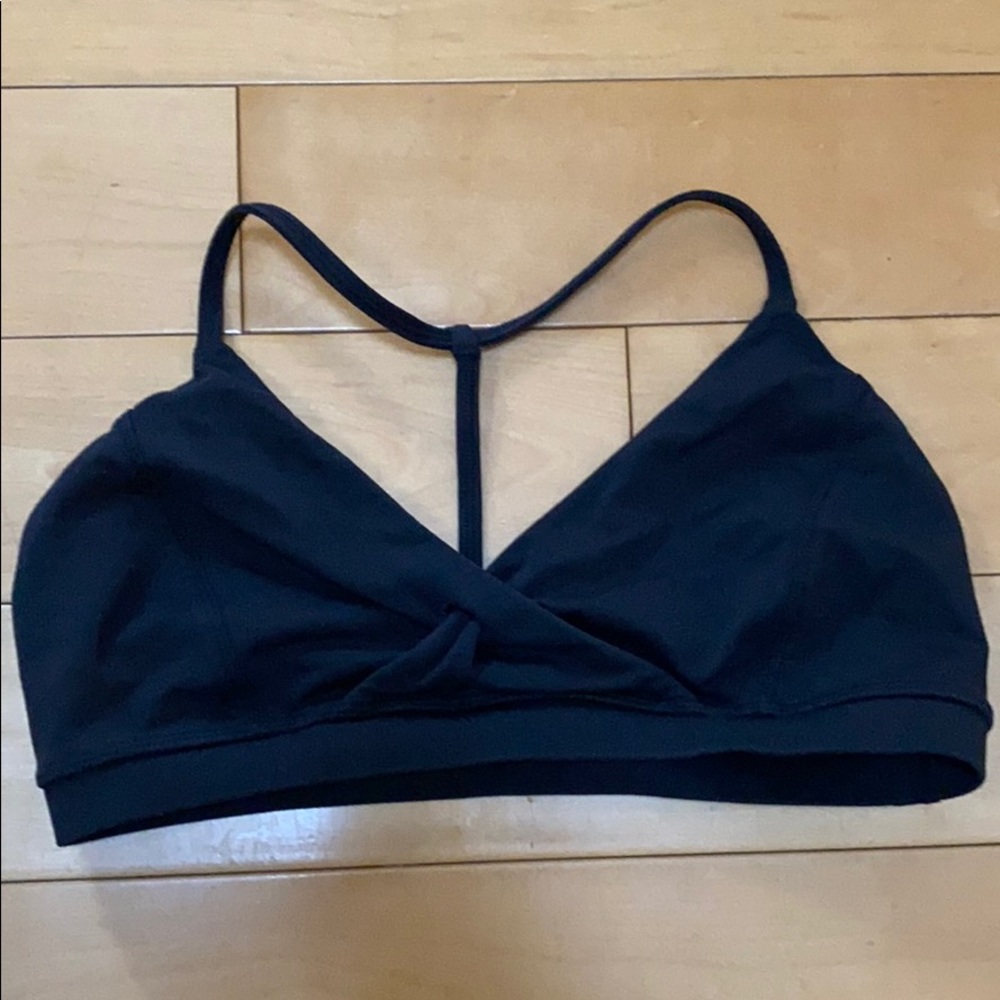 Lululemon SE black single strap singlet bra 4